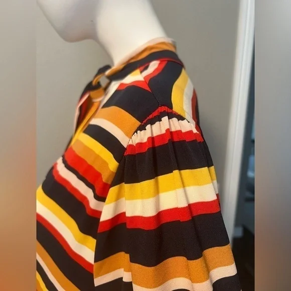 ELOQUII ELEMENTS Stripe Fit And Flare Dress size 20 - Picture 5 of 13